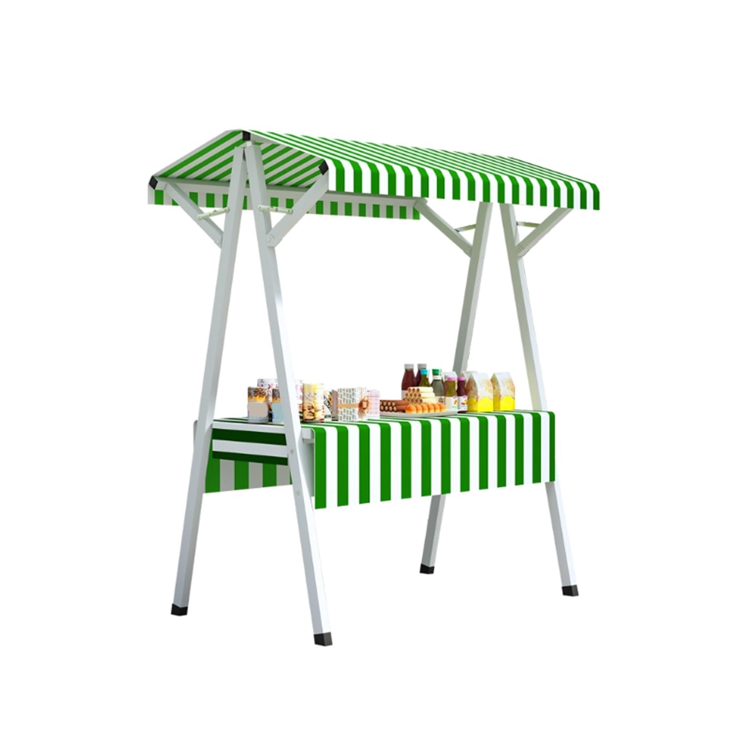 Carrello alimentare commerciale 180 cm verde hot dog e gelato stand cabina di concessione portatile per i mercati degli agricoltori Attrezzature per venditori di cibo di strada Stallo mobile per snack