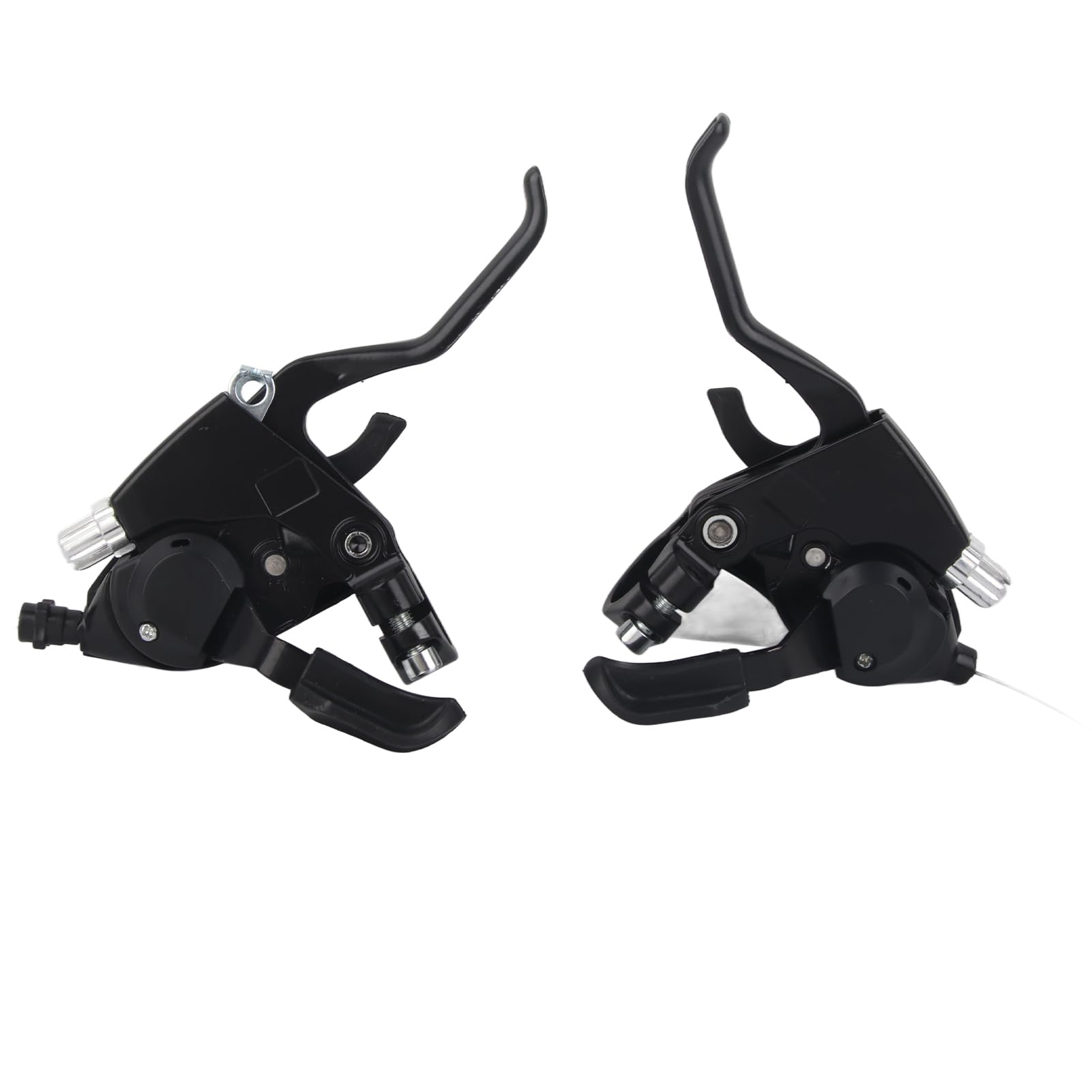 POENVFPO 24 Speed Brake Lever Shifter Set, EF51 Aluminum Alloy Mountain Left & Right Brake Lever Combo