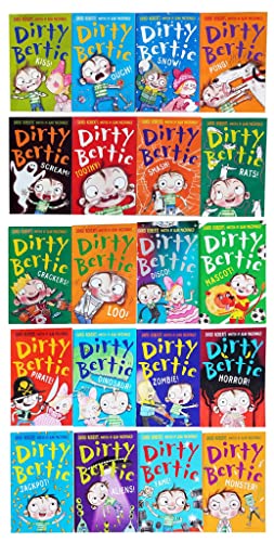 Dirty Bertie Series 2 & 3 Collection 20 Books Set (Book 11-30) (TOOTHY, RATS, SMASH, KISS, PONG, SCREAM, LOO, OUCH, CRACKERS, SNOW, Mascot, Disco, Monster, Fame, PIRATE, Dinosaur, Zombie & More…)