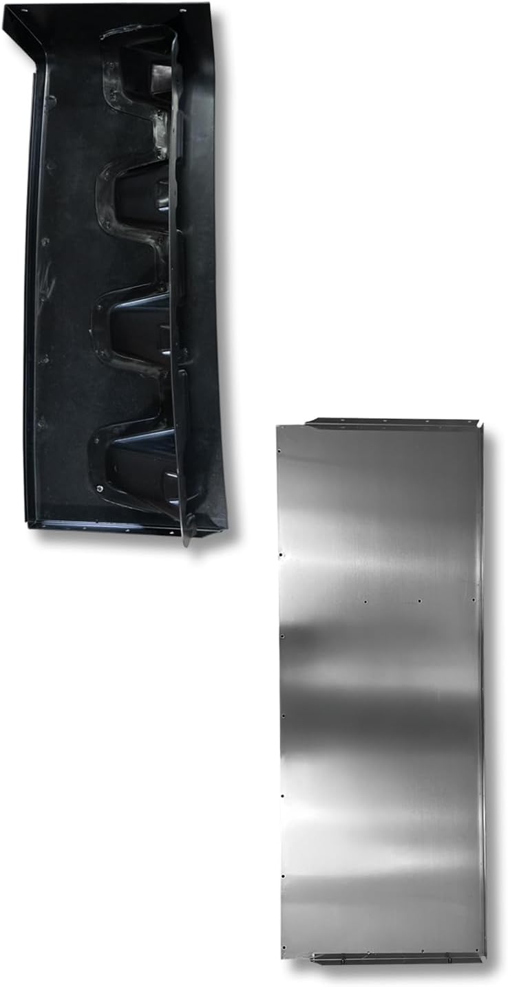 KOZAK Cab Cabin Sleeper Fairing Extenders Upper & Bottom Lower Compatible with Peterbilt 579 2013-2021, Left Driver Side, Includes Logo, 2X 22 Windshield Wipers, and Reflective Vest