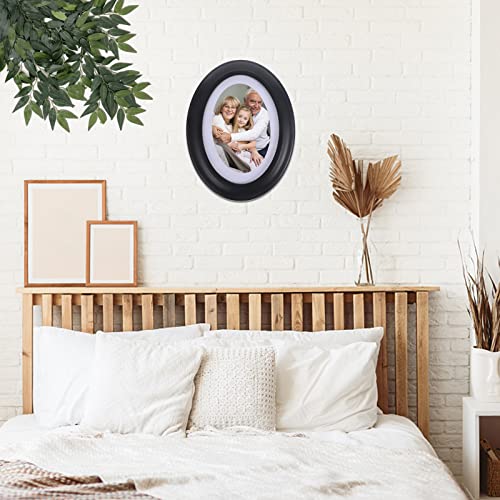 Rosenice 03N4945FLVB15WB 7 Inch Picture Frame Oval Wood Wall Photo Frame Hanging Decoration thumb #4