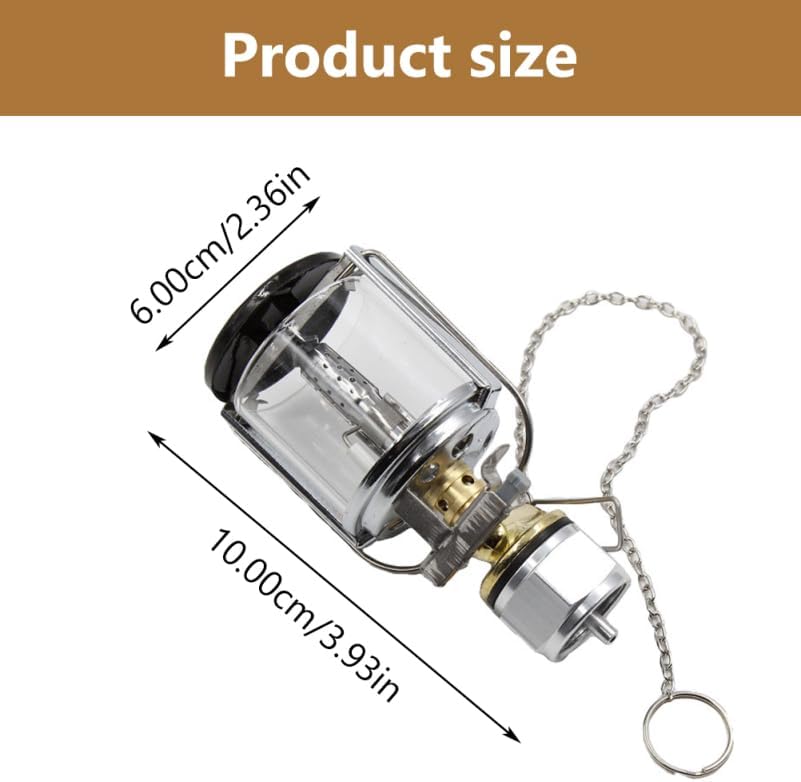 1set Propane Lantern Gas Powered Light for Camping Illumination Compatible with American Gas Tanks Design for Outdoor Use Camping Supply - Image 4