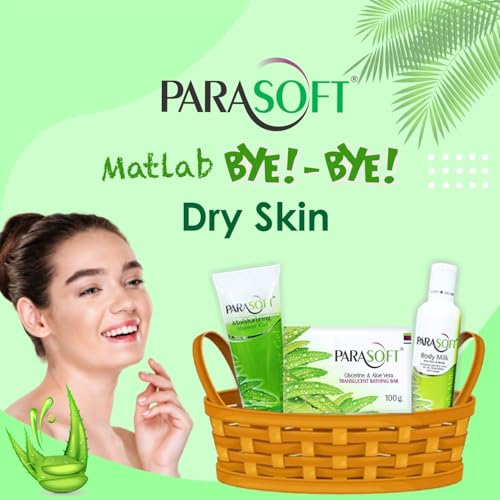 Image of Parasoft Moisturizing Face & Body Milk, Hydrating Glycerin Soap and Refreshing Shower Gel Combo with Goodness of Aloe vera for Normal to Very Dry & Sensitive Skin