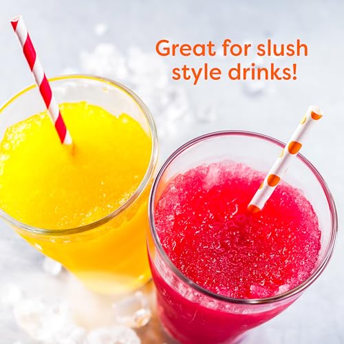 Image of Nostalgia Shave Ice and Snow Cone Machine, Multi-Use Ice Shaver for Frozen Treats, Slushies, Snow Cones, and More - Reusable Cup and Ice Mold, Stainless Steel Blades - Blue Red