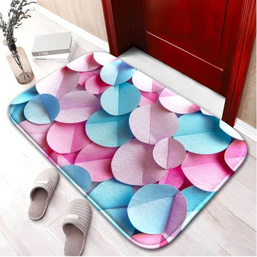 Tapis de bain microfibre anti-dérapant absorbant à mousse mémoire de forme L - 7