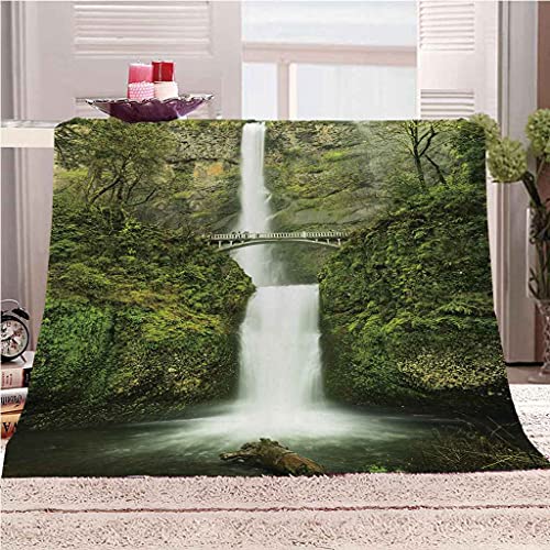 Couverture microfibre douce 150x200cm effet 3D relief pour lit et déplacements