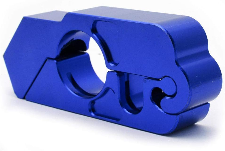 Motorbike Handlebar Lock - MASO Aluminum Alloy Anti-theft Brake Lock for Motorbike Motorcycle Bike Scooter Moped ATV(Blue)