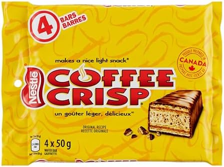 Nestle Coffee Crisp Multipack Candy Coated Chocolates, 4 x 50 g