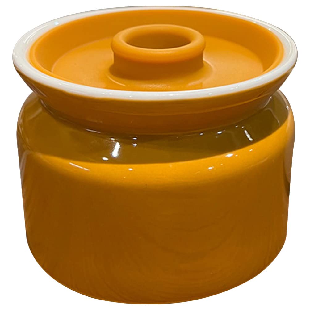 GJGHKLHL sugar pot， Ceramic Tea Jar, Sealed Tank Salt Container Delicate Seasoning Storage With Lid