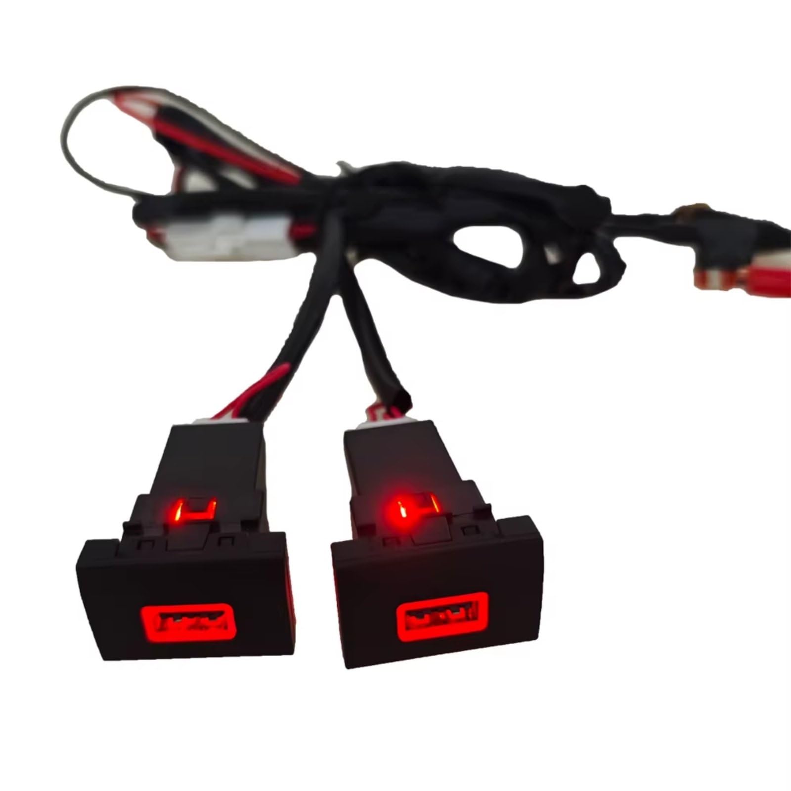 Aux USB carga Módulo Consola USB Compatible Con VW Para Polo 2011-2013 Coche Para Cargador Adaptador Carga Rápida Doble QC3.0 Interruptor Toma Corriente