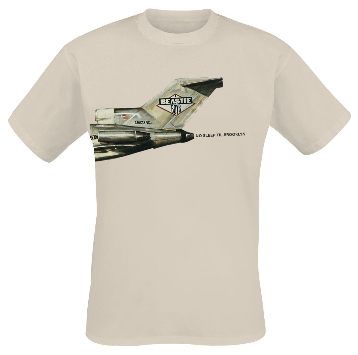 Beastie Boys No Sleep Til Brooklyn Plane Männer T-Shirt Sand Band-Merch, Bands