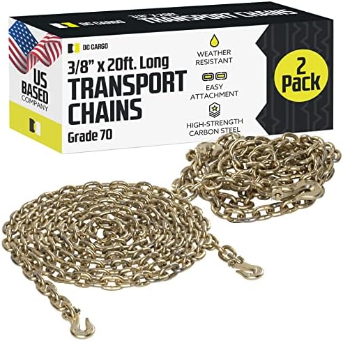 Tow Chain 3/8" Grade 70 with Log Chain Hooks – Heavy Duty view 7