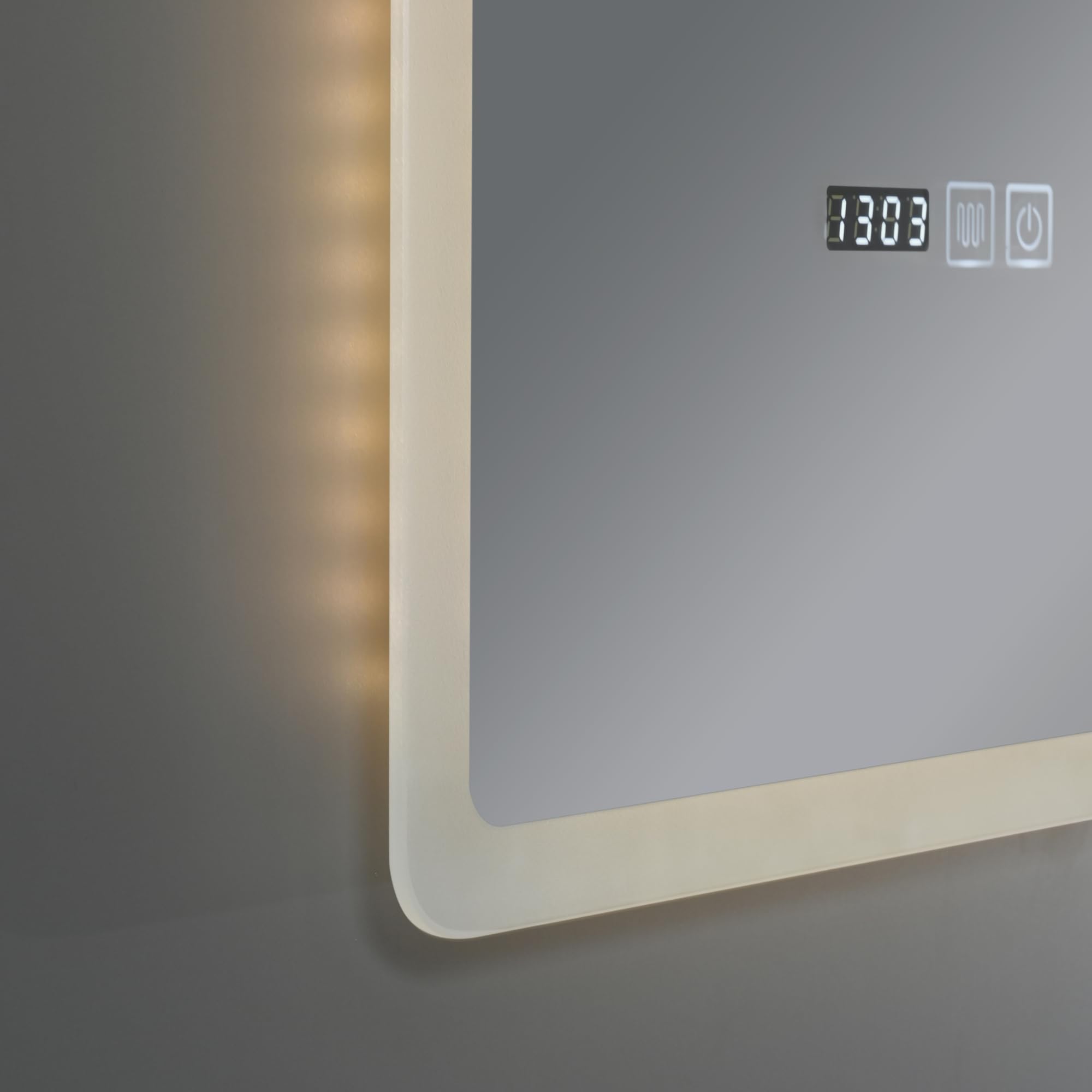 [pro.tec] Lustro Racale z oświetleniem LED 70x100x3 cm białe