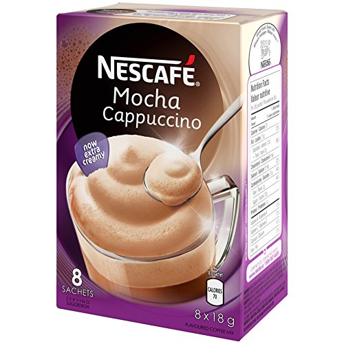 Amazon.com : NESCAFÉ Gold Mocha, Instant Coffee Mix Sachets, 8x18g