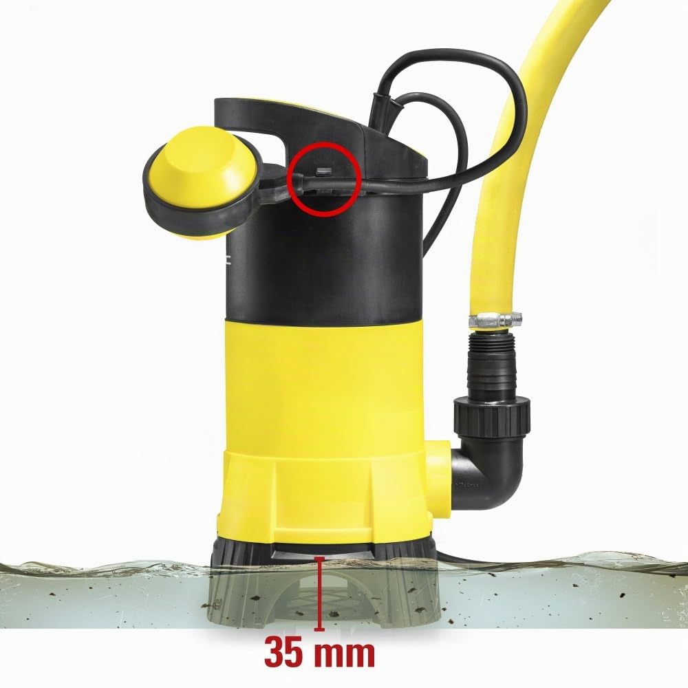 TROTEC Schmutzwasser-Tauchpumpe TWP 7025 E Gartenpumpe mit 750 Watt Leistung zum Pumpen von bis zu 13.000 Litern pro Stunde, Maximale Förderhöhe: 9 m
