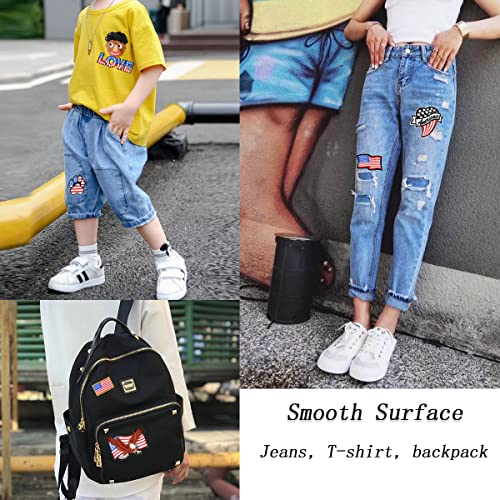 Anime Patch Cute Mouse Applique Embroidered Patches Appliques For Clothes, Backpacks Iron On Patches Diy (Us Flags) #TOP5