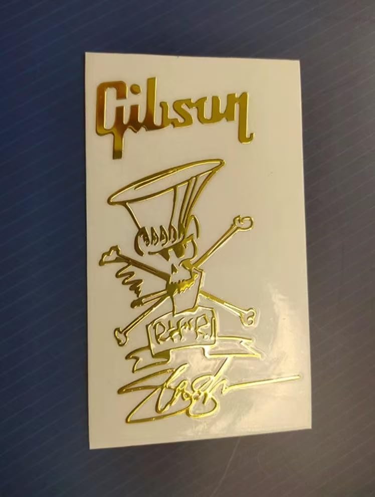 1PCS Suitable For Gibson Signature Model Electric Guitar Head Logo Water Transfer Printing Trademark Sticker Removable Film