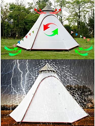QUQUQ carpa piramidal para camping 4-6 personas miniatura 6