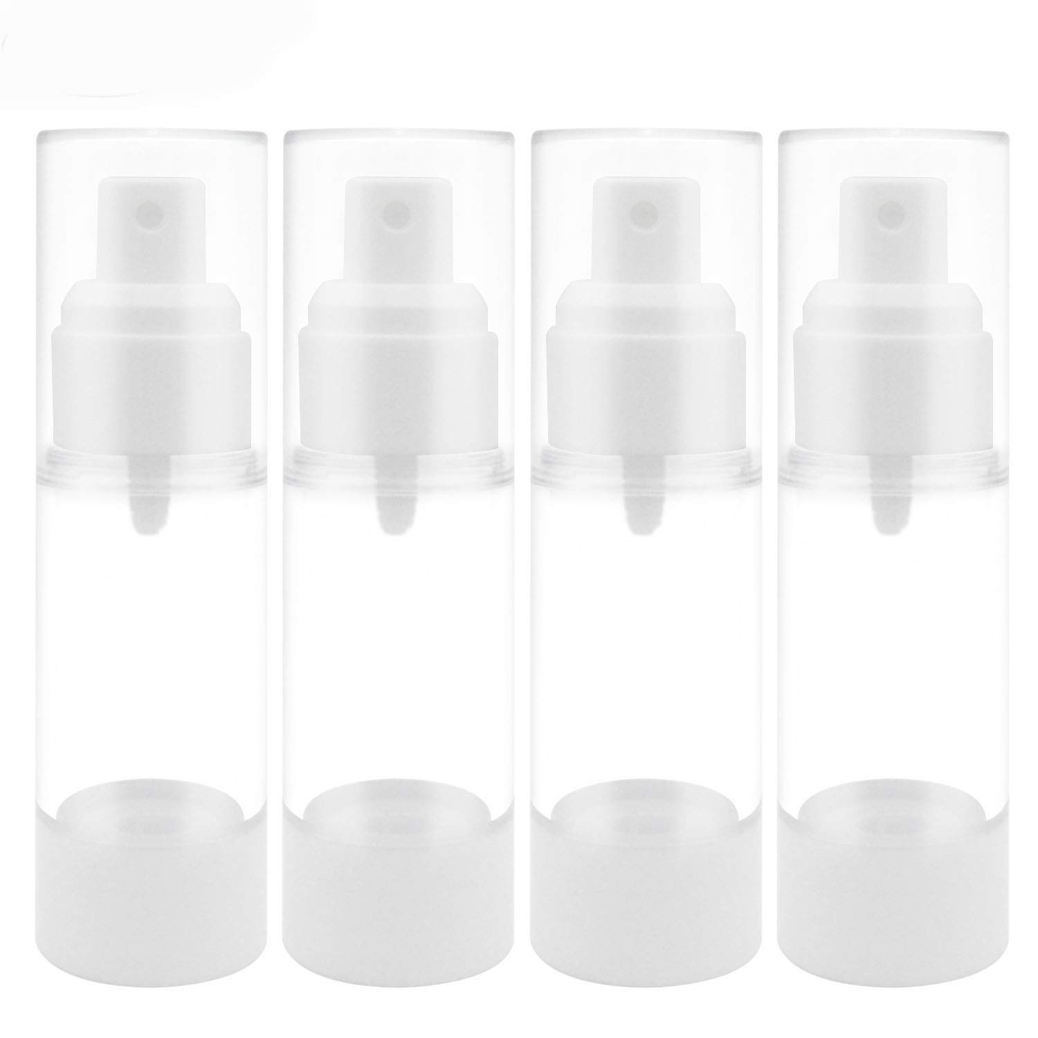 TRENDBOX 30ml / 1oz Airless Spray Bottle Refillable Travel Container for Cosmetic Makeup Water - 4 Pack