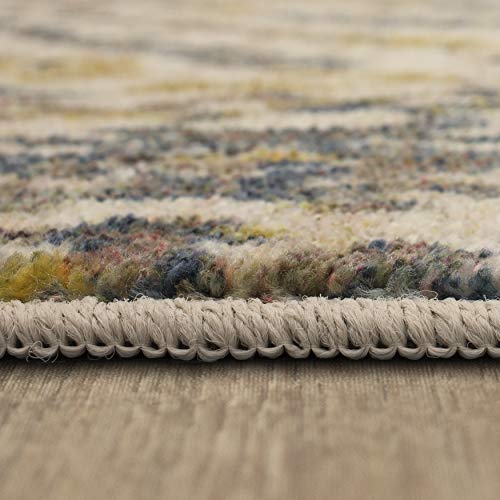 Mohawk Home Abina Gold (2' X 8') Geometric Runner Rug #TOP2