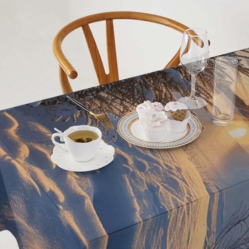 Nappe rectangulaire 140x279,4 cm résistante aux taches et infroissable