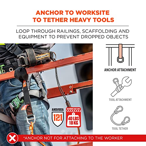 Image of Ergodyne Squids 3176 Tool Tethering Cross Arm Anchor Strap, 40lbs