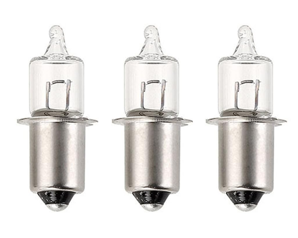 ShuoHui Żarówka rowerowa halogenowa P13,5S 6 V, 2,4 W, żarówka zapasowa, przednie światło, 2500 K, ciepła biel, gniazdo PX13,5s, miniaturowa żarówka Hs3, do roweru, latarki (2)