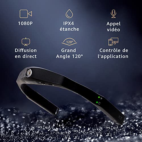 Drift X3 Caméra d'action, WiFi Caméra d'action montée sur la tête IPX4 Etanche120°Grand-Angle1080P HD Caméra Vidéo Caméscope DV Etanche, Livré avec Une Carte mémoire 32G