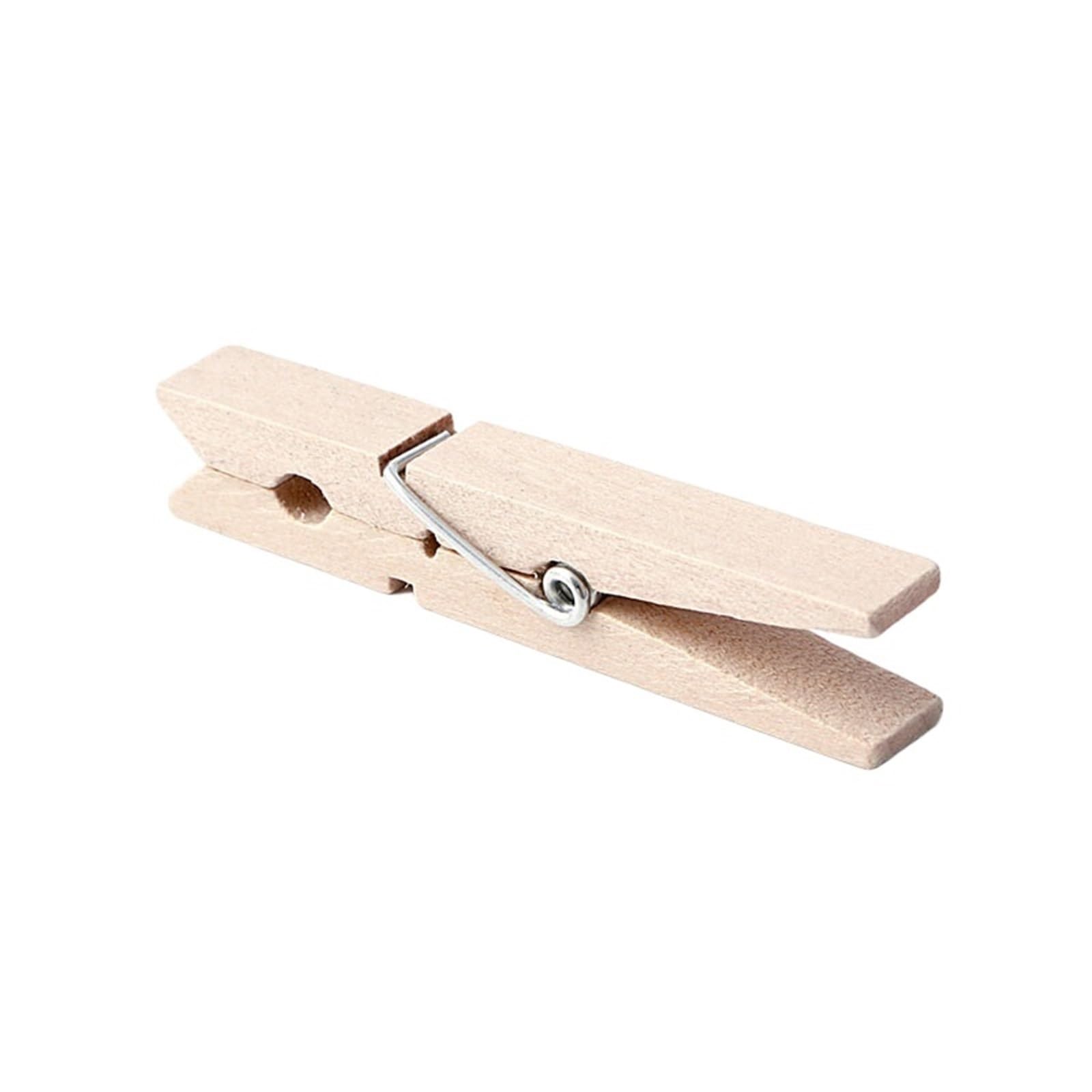 100pcs Wooden Clothes Photo Paper Peg Clothespin Craft Clips For Colthes(1.2x4.5cm)