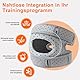 Kniebandage Männer & Damen mit Schweißband-3D-Silikon-Patella Knie Support gegen Arthrose, Knieschmerzen,Meniskus-Verstellbare & Atmungsaktive Knee Brace für Sport (Grau, Erwachsene L)
