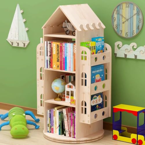 Generisch Estantería de madera maciza con cerradura giratoria estantería 【BR414F】