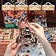 Cutefun DIY Book Nook Kit mit Einsteckbar Staubschutzplatte, Miniatur Puppenhäuser Haus Kit, Bookshelf Decor, Bücherecke, Booknook Häuser Modellbausätze mit LED Leuchten (E-Christmas Cottage)