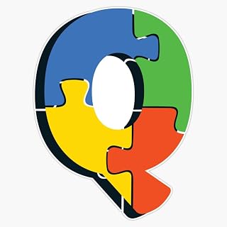 Ornamental Letter Q, Autism Awareness, Initial Monogram Ornament, Cute Autism Heavy Duty Car Magnet Vehicle Bumper Sign Removable 5"