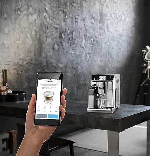 De'Longhi PrimaDonna Elite ECAM 656.55.MS Kaffeevollautomat mit LatteCrema Milchsystem, Cappuccino & Espresso, 3,5 Zoll TFT Touchscreen Farbdisplay & App-Steuerung, Edelstahlfront, silber 6 De'Longhi PrimaDonna Elite ECAM 656.55.MS Kaffeevollautomat mit LatteCrema Milchsystem, Cappuccino & Espresso, 3,5 Zoll TFT Touchscreen Farbdisplay & App-Steuerung, Edelstahlfront, silber
