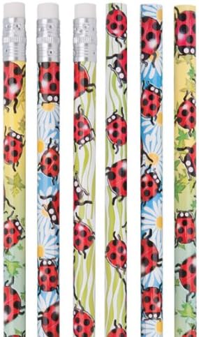 Foil Ladybug Pencils - 50 per pack