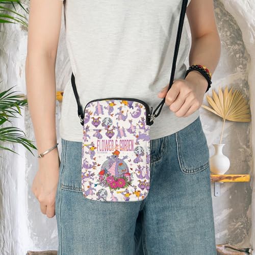 KEYCHIN Purple Dragon Crossbody Bag Purple Dragon Gifts Flower＆Garden Festival Shoulder Bag Dragon Merch3