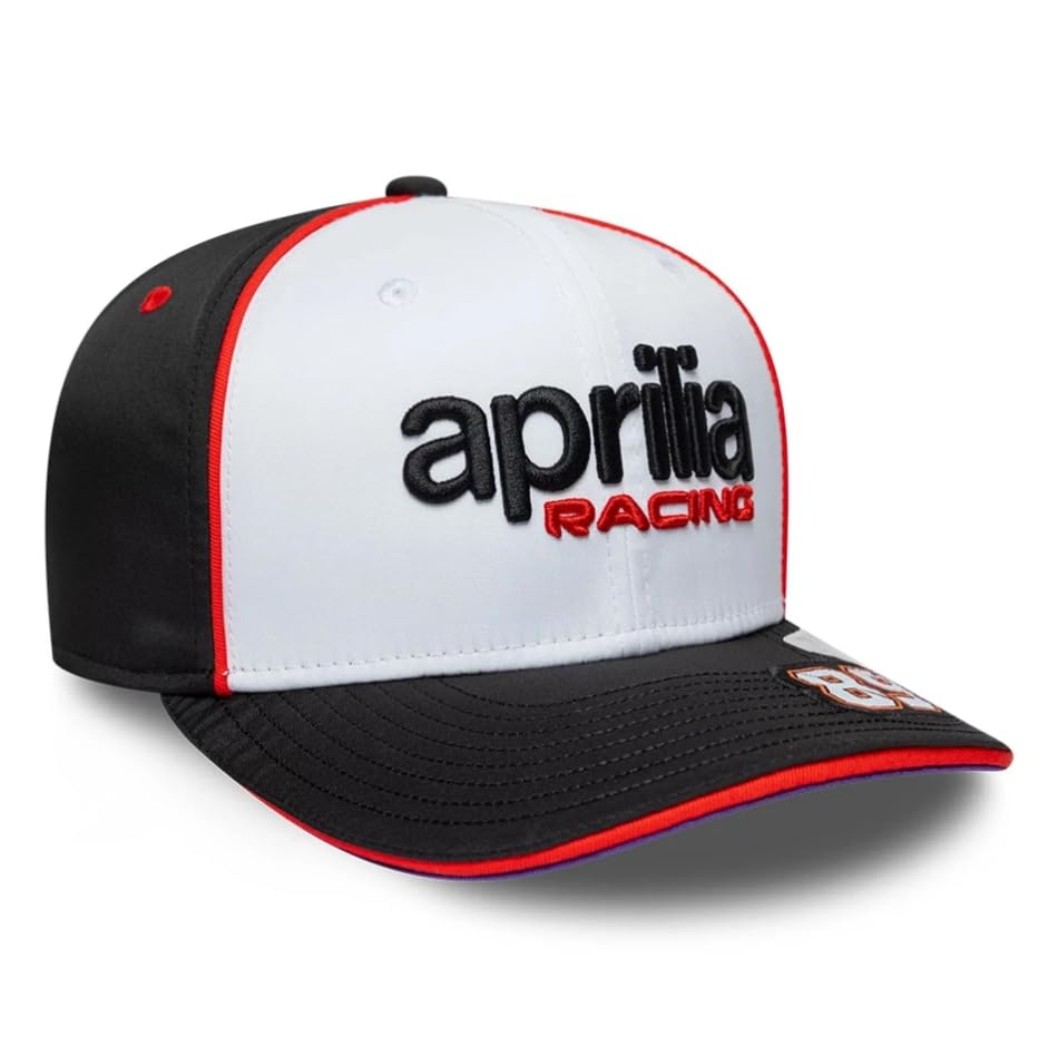 Aprilia Racing Superbikes Motorräder Offizielle Kollektion 2026 Team Jorge Martin Drivers Baseball Cap Mütze Weiß Schwarz