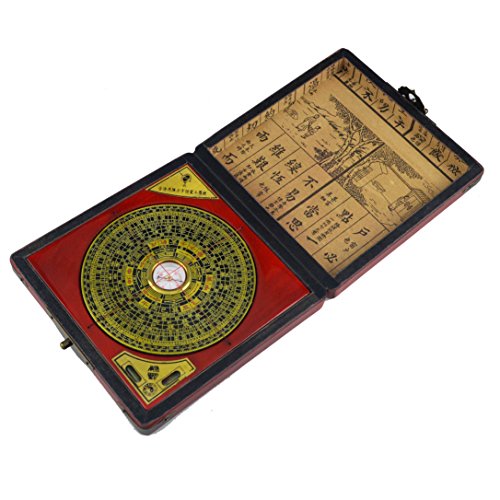 Juanxian Outil Feng Shui Dragon & Phoenix boussole Luo Pan Tool avec bracelet en corde rouge (H1022) – vue 2