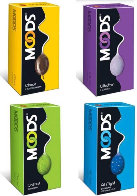 MOODS LuvStock Ultra Thin,All Night Climax Delay-ExtraTime,Dotted & Chocolate Flavored Condom (Set of 4, 48 Sheets)-image-5