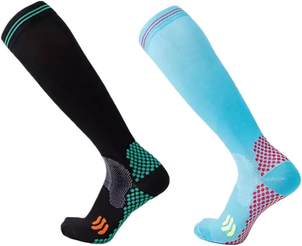 Men's Women's Fitness Compression Socks Calf Non-slip Sports Long Tube Skipping Rope Running Pressure Socks