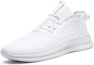 Mens Running Shoes Slip On Walking Sneakers Tennis Gym Shoes Casual Road Fashion Breathable Lightweight Workout Sport