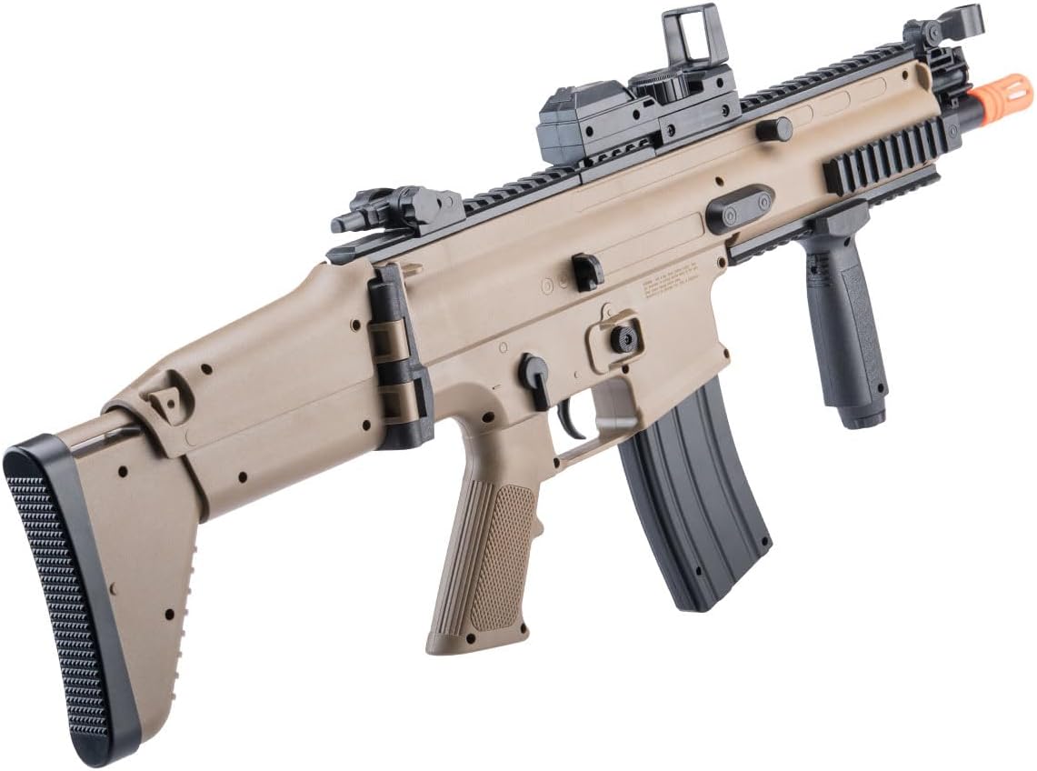 Evike Airsoft - Cybergun FN Herstal Licensed Scar-L Full Size Entry Level AEG Airsoft Rifle