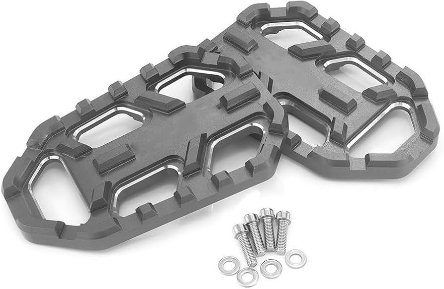 フット Amazon | Heinmo CNC ワイド フット ペグ レスト ペダル フットレスト