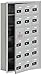 Salsbury Industries 19165-18ARC Cell Phone-Access Panel-6 Unit Recessed Mounted-Resettable Combo Locks with 5-Inch Diameter Compartments, Aluminum