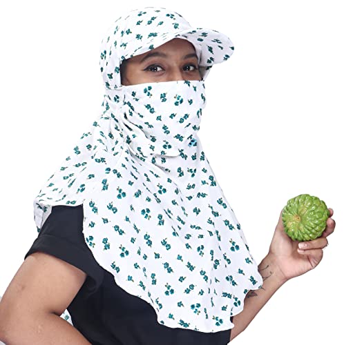 Image of Kavach Ready-to-wear Printed Fashionable full face covering comfortable soft Mask Scarf for pollution sun dust heat protection in summer