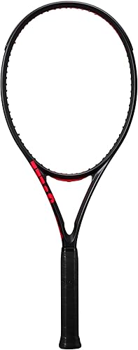 Miniatura 7 de Wilson Clash 100 Pro V3 - Raqueta de tenis de rendimiento para adultos, tamaño de agarre de 3-4 38 pulgadas, ensartada con Sensation 16 Natural a