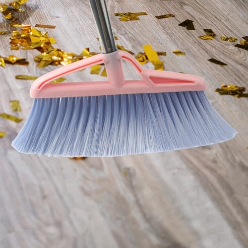 Roellgs Besen Kehrschaufel Set Winddicht Vertikal Langstiel Besen Kit Kehrschaufel Kombination Home Cleaning Kehren (Rosa), ro-19-6-19 – Bild 5