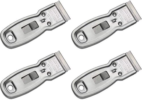 Hyde Tools 13050 Delta - Raspador de vidrio resistente, paquete de 4