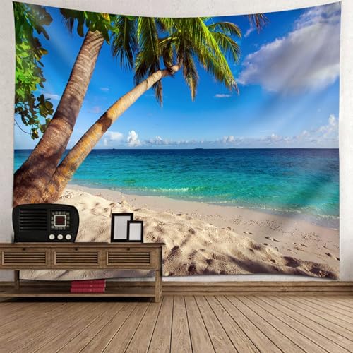 Tenture Murale Paysage pour Agrandir une Petite Chambre avec un Décor Mer et Plage