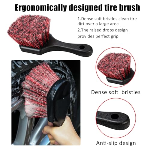 Kofani 03QCS-1 Car Detailing Kit, 18Pcs Reliable Car Cleaning Kit Includes Various Of Soft-Bristled Car Detailing Brushes thumb #2